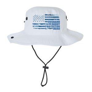 American Usa Flag Camouflage Husbanddaddyprotectorhero Cool Gift Legacy Cool Fit Booney Bucket Hat