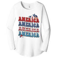 America USA Fourth Of July 4th For Men Women And Boy Women's Perfect Tri Tunic Long Sleeve Shirt