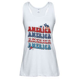 America USA Fourth Of July 4th For Men Women And Boy Ladies Essential Flowy Tank