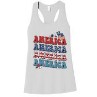 America USA Fourth Of July 4th For Men Women And Boy Women's Racerback Tank