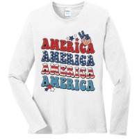 America USA Fourth Of July 4th For Men Women And Boy Ladies Long Sleeve Shirt