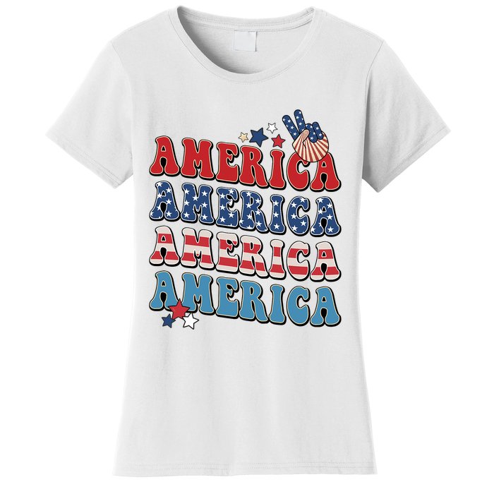 America USA Fourth Of July 4th For Men Women And Boy Women's T-Shirt