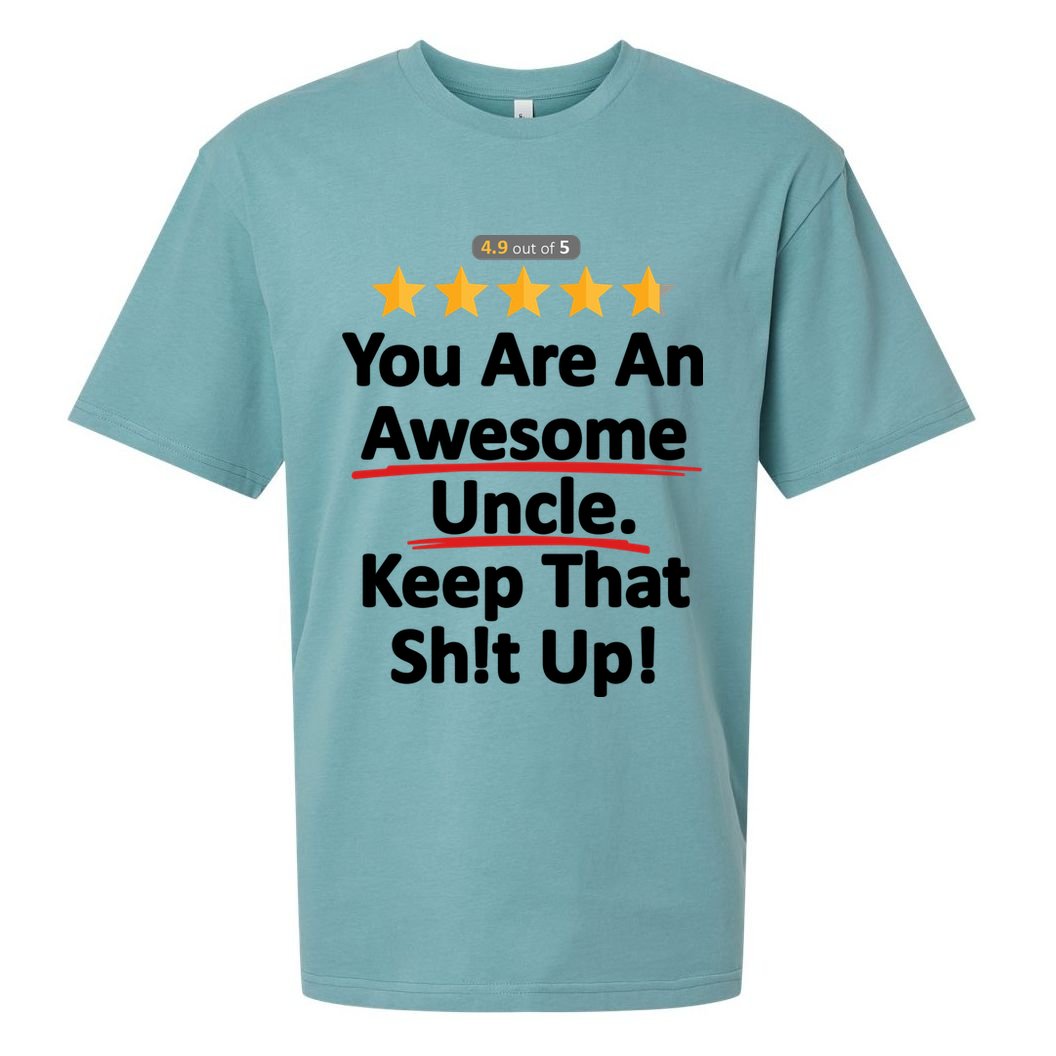 Awesome Uncle Funny Gift For Uncles Sueded Cloud Jersey T-Shirt