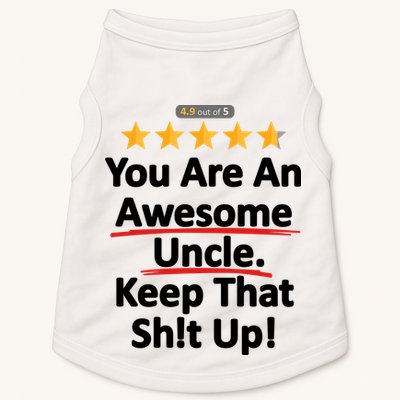 Awesome Uncle Funny Gift For Uncles Doggie Tank