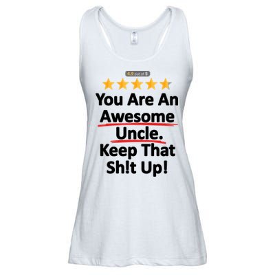 Awesome Uncle Funny Gift For Uncles Ladies Essential Flowy Tank