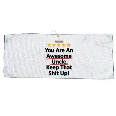 Awesome Uncle Funny Gift For Uncles Large Microfiber Waffle Golf Towel
