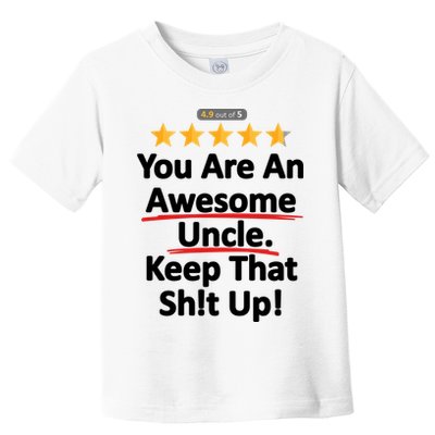 Awesome Uncle Funny Gift For Uncles Toddler T-Shirt