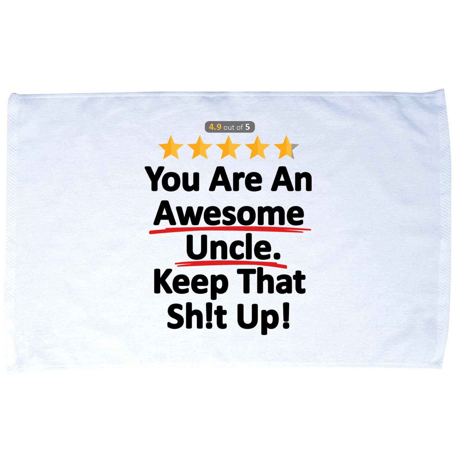 Awesome Uncle Funny Gift For Uncles Microfiber Hand Towel