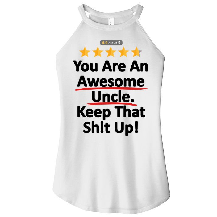 Awesome Uncle Funny Gift For Uncles Women's Perfect Tri Rocker Tank