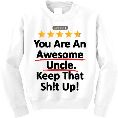 Awesome Uncle Funny Gift For Uncles Kids Sweatshirt
