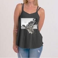 Alien UFO Funny Raccoon Reaching, Funny Raccoon Alien Women's Strappy Tank