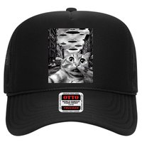 Alien UFO Funny Cat Selfie Hat