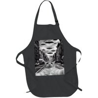 Alien UFO Funny Cat Selfie Apron