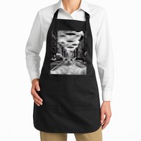 Alien UFO Funny Cat Selfie Apron