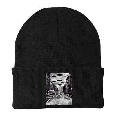 Alien UFO Funny Cat Selfie Beanie