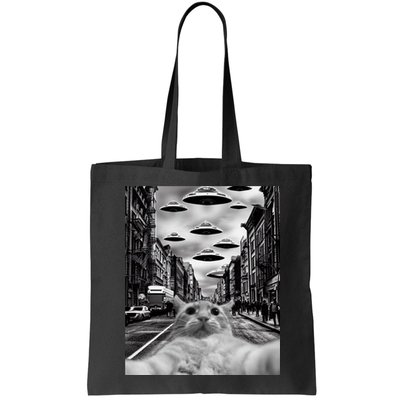 Alien UFO Funny Cat Selfie Bag