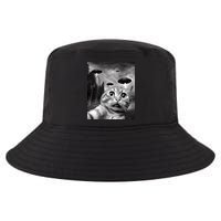 Alien UFO Funny Cat Selfie Cool Comfort Performance Bucket Hat