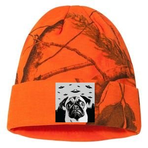 Alien UFO Funny Pug Dog Lover Men Women Kids Kati Licensed 12" Camo Beanie