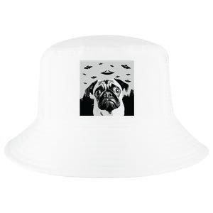 Alien UFO Funny Pug Dog Lover Men Women Kids Cool Comfort Performance Bucket Hat