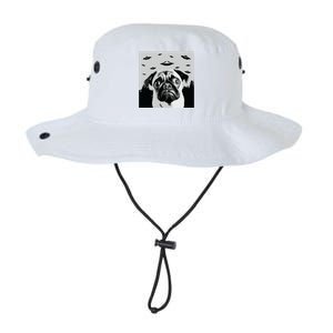 Alien UFO Funny Pug Dog Lover Men Women Kids Legacy Cool Fit Booney Bucket Hat