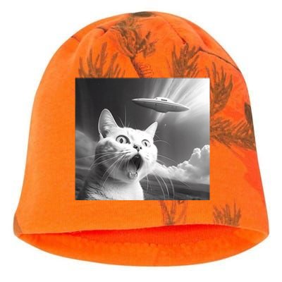 Alien UFO Funny Cat Kati - Camo Knit Beanie