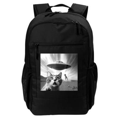 Alien UFO Funny Cat Selfie Backpack