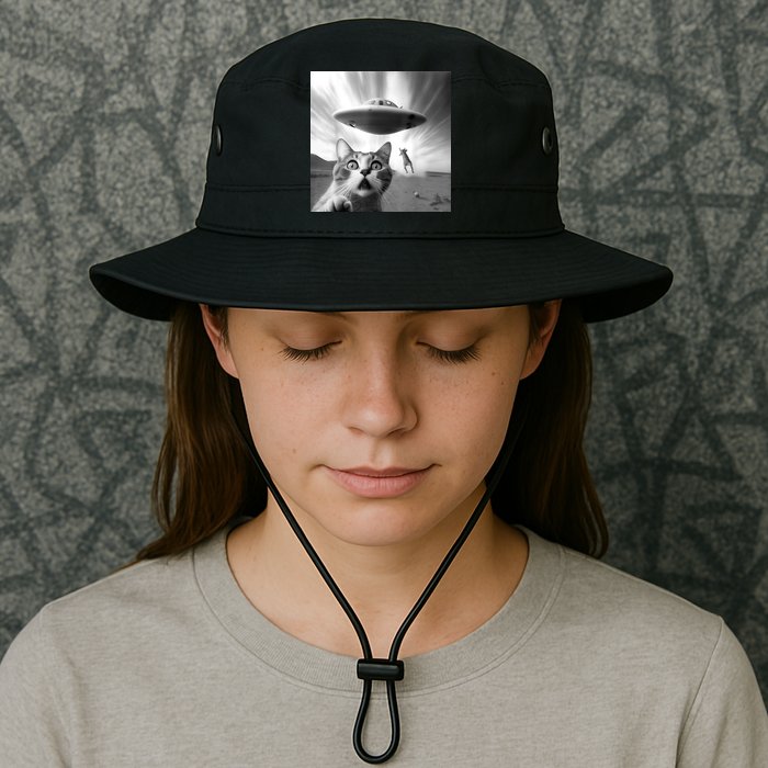 Alien UFO Funny Cat Selfie Bucket Hat