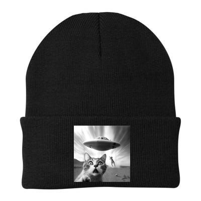 Alien UFO Funny Cat Selfie Beanie