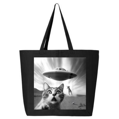 Alien UFO Funny Cat Selfie 25L Jumbo Tote