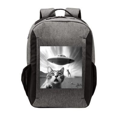 Alien UFO Funny Cat Selfie Vector Backpack