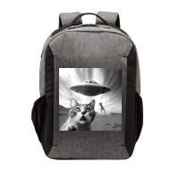 Alien UFO Funny Cat Selfie Vector Backpack