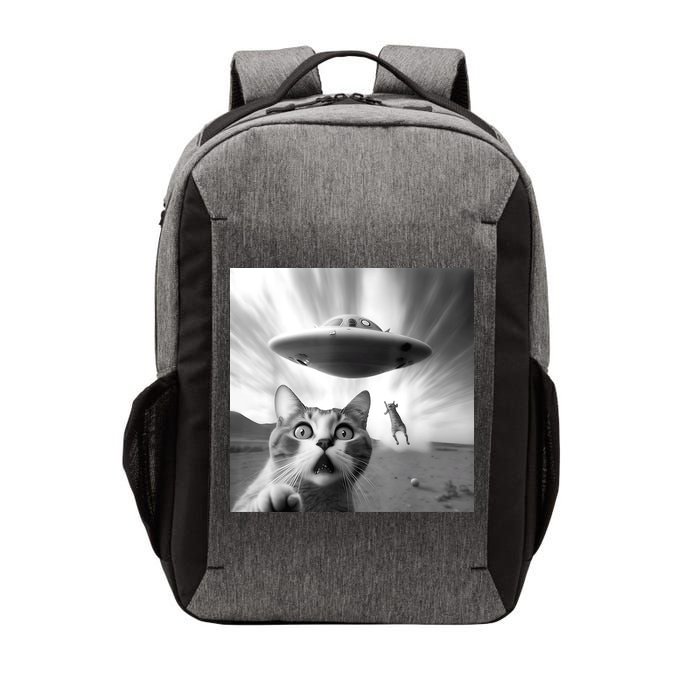 Alien UFO Funny Cat Selfie Vector Backpack