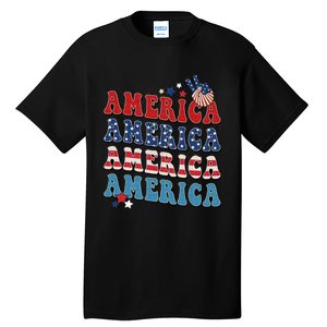 America USA Fourth Of July 4th Tall T-Shirt