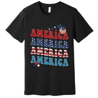 America USA Fourth Of July 4th Premium T-Shirt