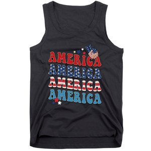 America USA Fourth Of July 4th Tank Top