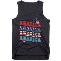 America USA Fourth Of July 4th Tank Top