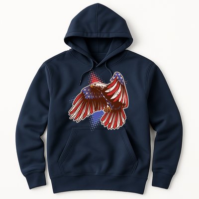 American USA Flag Patriotic Bald Eagle Hoodie
