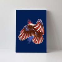 American USA Flag Patriotic Bald Eagle Canvas