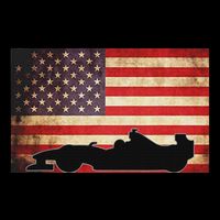 American Usa Flag Indy Car Fan Lover Racecar Formula Gift Zip Tote Bag