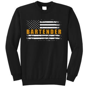 American Usa Flag Bartender Bartending Sweatshirt