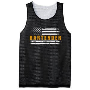 American Usa Flag Bartender Bartending Mesh Reversible Basketball Jersey Tank