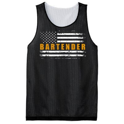 American Usa Flag Bartender Bartending Mesh Reversible Basketball Jersey Tank