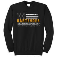 American Usa Flag Bartender Bartending Tall Sweatshirt