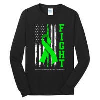 American US Flag Fight Traumatic Brain Injury Awareness Tall Long Sleeve T-Shirt