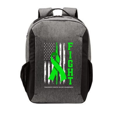 American US Flag Fight Traumatic Brain Injury Awareness Vector Backpack