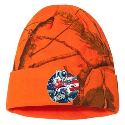 American USA Flag Rocking Space Astronaut Kati Licensed 12" Camo Beanie