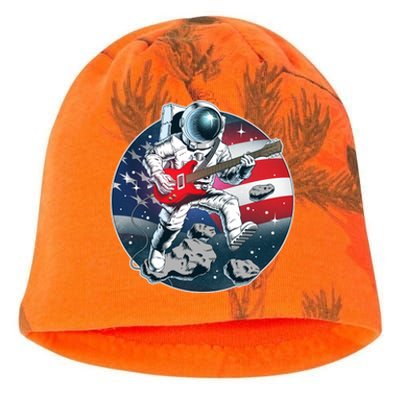 American USA Flag Rocking Space Astronaut Kati - Camo Knit Beanie