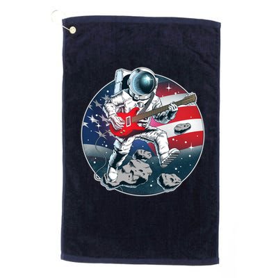 American USA Flag Rocking Space Astronaut Golf Towel