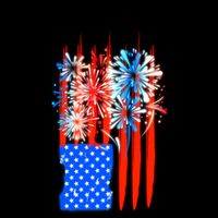 American Usa Flag Fireworks Fighter Jets Mug