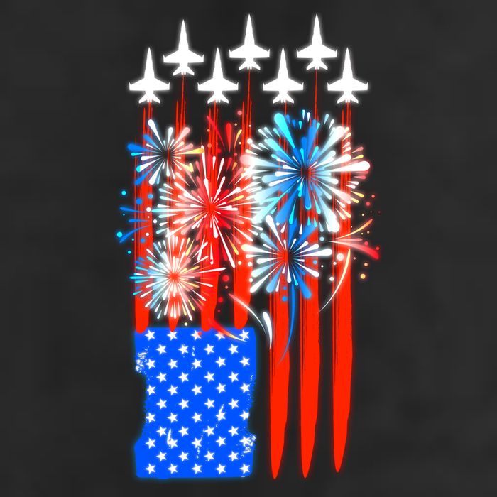 American Usa Flag Fireworks Fighter Jets 11oz C Handle Ceramic Mug